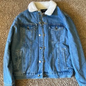Forever 21 Denim/Jean Fur Jacket